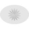 Ekena Millwork Standard Dalton Flower Rosette With Square Edge, 6"W x 4"H x 3/4"P ROSP060X040X075DAL09 - alternate 2